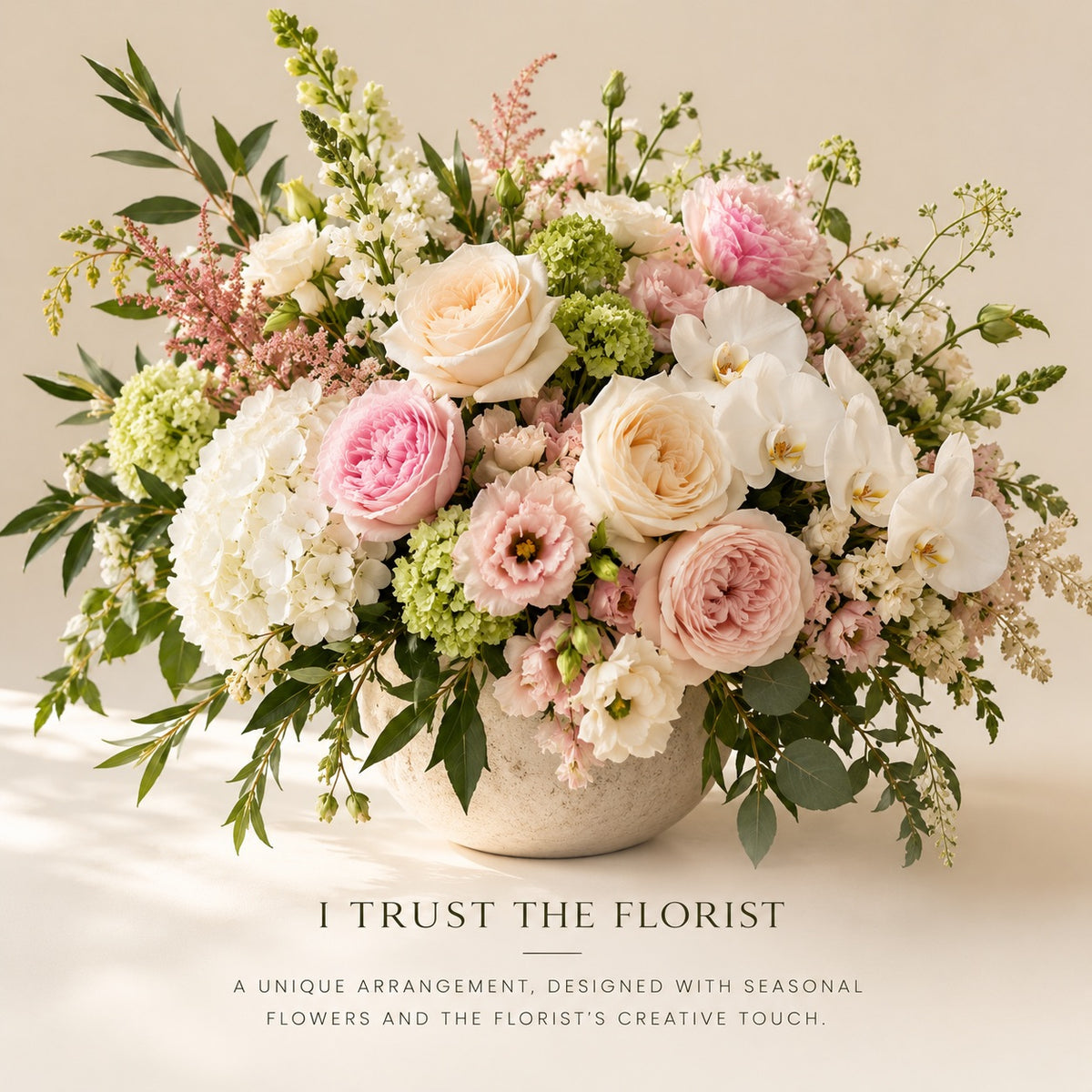 I trust the florist’s choice.